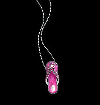 Flip-Flop Necklace - Pink