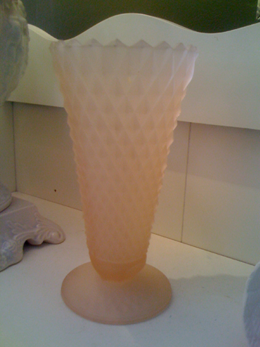 Pink Glass Vase Pink Glass Vase