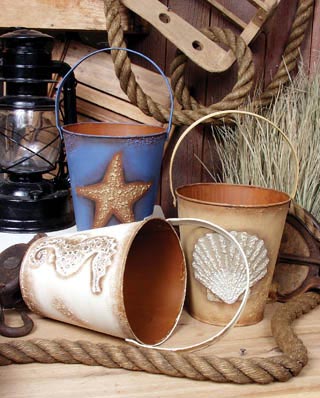 Seaside Sandpails - Set of 3 Seaside Sandpails - Set of 3