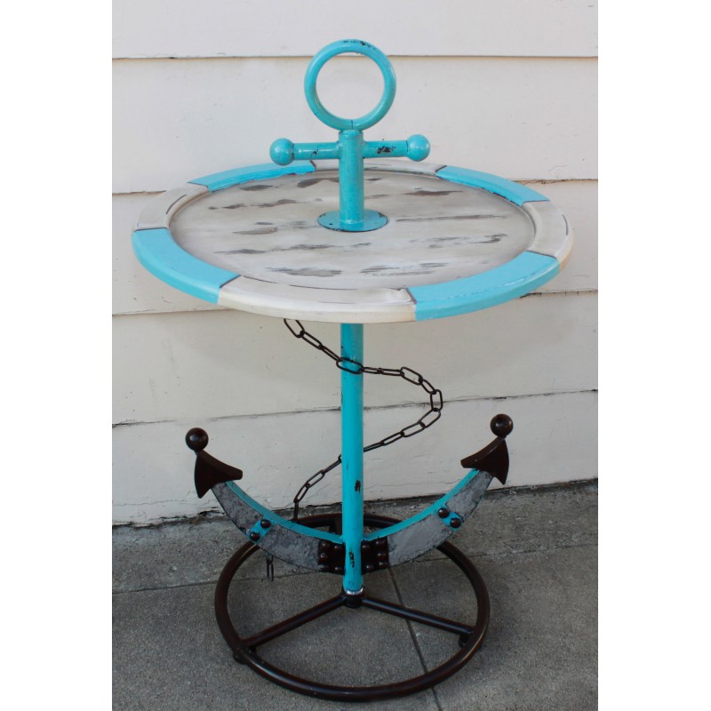 Anchor Metal Accent Table