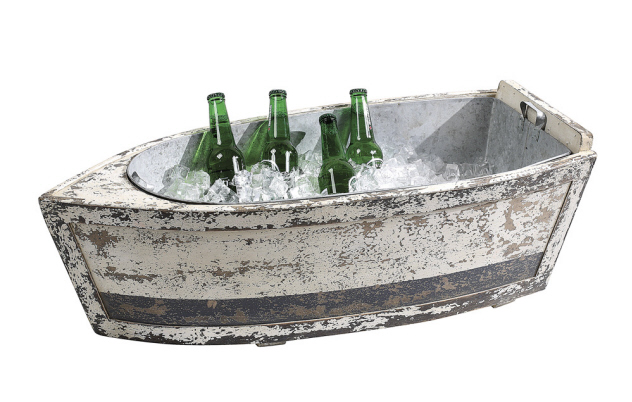 Wood Boat with Tin Insert