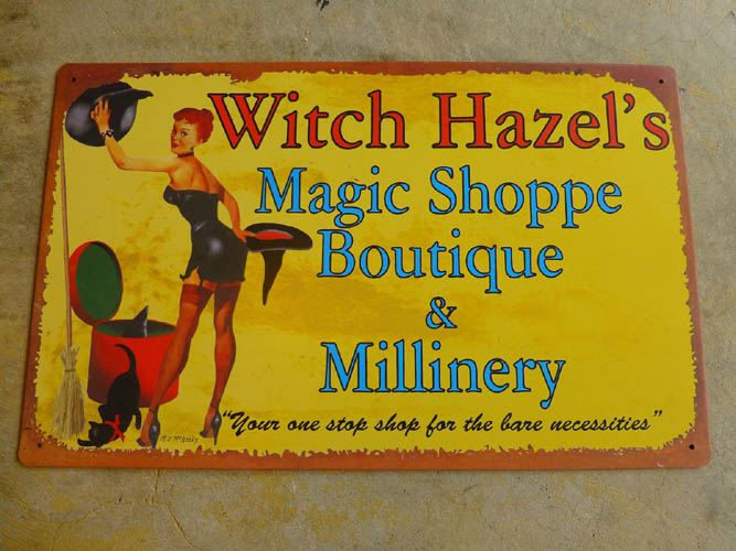 Vintage Witch Magic Shoppe Sign