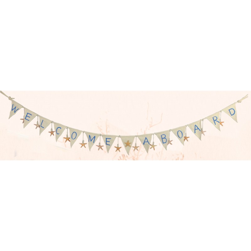 Starfish Canvas Banner Welcome Aboard