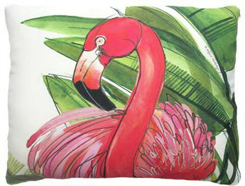 Flamingo Outdoor Pillow 18" or 24"