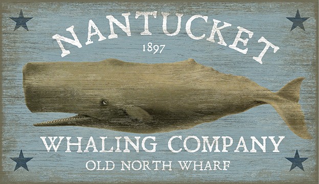 Distressed Wood Sign Whale - Customizing Available
