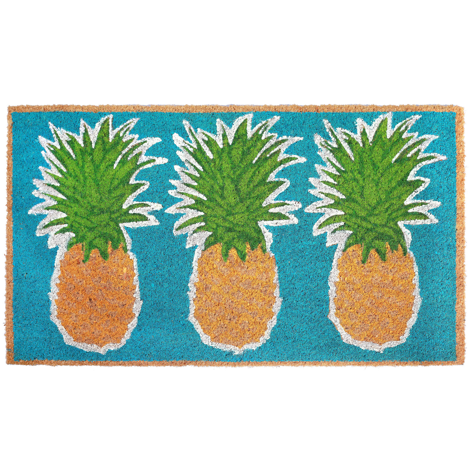 Tropical Pineapple Coir Door Mat