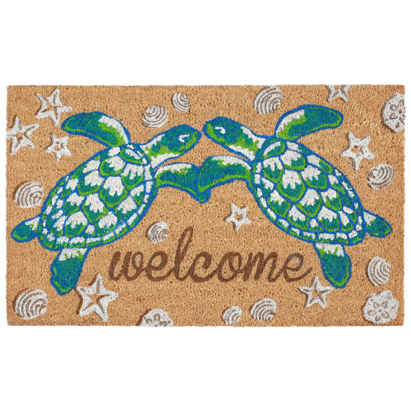 Welcome Sea Turtles Coir Door Mat