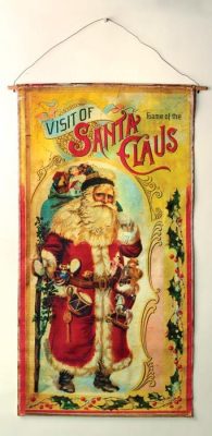 Vintage Santa Claus Banner - Click Image to Close
